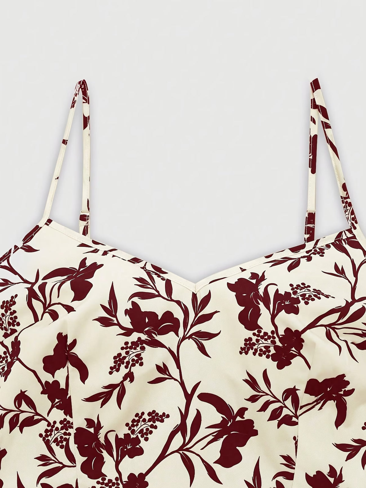 Roselle Burgundy Floral Maxi Dress with Sheer Tie-Front Shrug Set