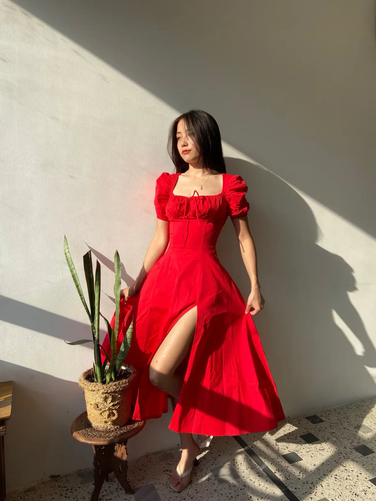 Red Bustier Sundress..