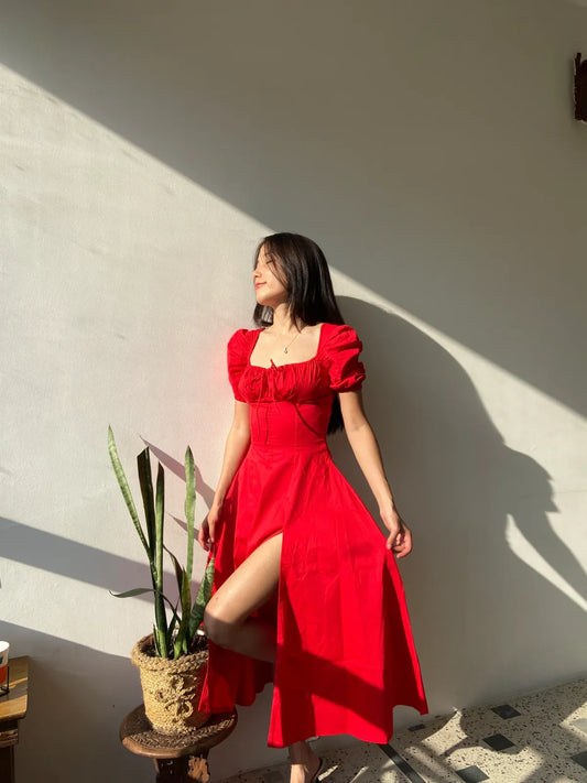 Red Bustier Sundress..
